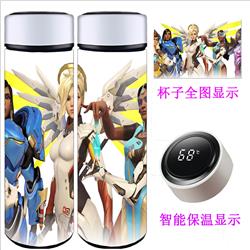 Overwatch anime Intelligent temperature measuring water cup 500ml
