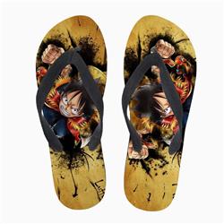 One piece anime  flip flops shoes slippers a pair US men size 8-12,women size 6-10