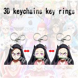 demon slayer kimets anime 3d keychain