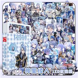 Genshin Impact anime Sticker small gift box 120 pcs a set