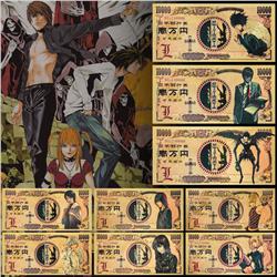 Death Note anime Commemorative bank notes