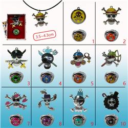 One piece anime necklace+ring