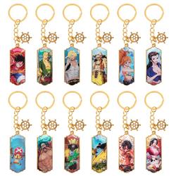 One piece anime keychain