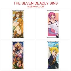 seven deadly sins anime wallscroll 40*102cm