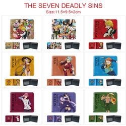 seven deadly sins anime wallet 11.5*9.5*2cm