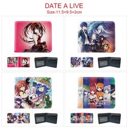 Date A Live anime wallet 11.5*9.5*2cm