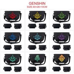 Genshin Impact anime messenger bag 40*26*10cm