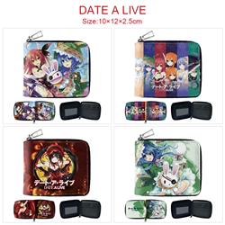 Date A Live anime wallet 10*12*2.5cm