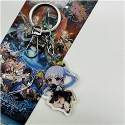 Genshin Impact anime keychain