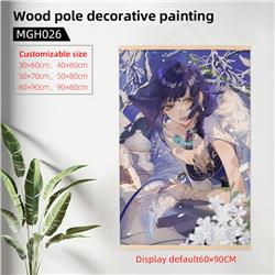 Genshin Impact anime wooden frame painting 60*90cm