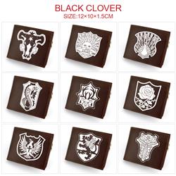 Black Clover anime wallet 12*10*1.5cm