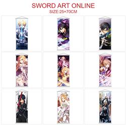 sword art online anime wallscroll 25*70cm price for 5 pcs