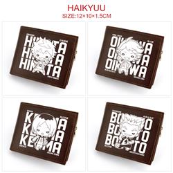Haikyuu anime wallet 12*10*1.5cm