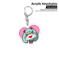 Hatsune Miku anime keychain 7cm