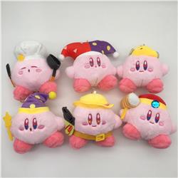Kirby anime Plush toy 11cm 6 pcs a set