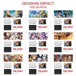 Genshin Impact anime Mouse pad 30*80cm