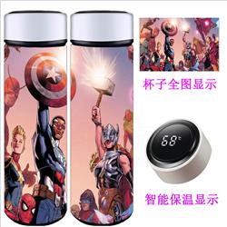 Avengers anime Intelligent temperature measuring water cup 500ml