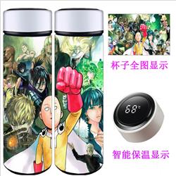 One Punch Man anime Intelligent temperature measuring water cup 500ml