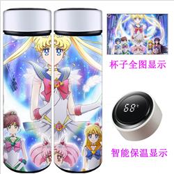 Sailor Moon Crystal anime Intelligent temperature measuring water cup 500ml