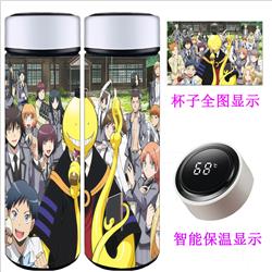 Assassination Classroom anime Intelligent temperature measuring water cup 500ml