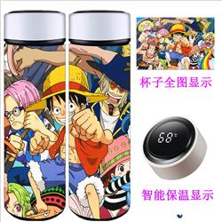 One piece anime Intelligent temperature measuring water cup 500ml