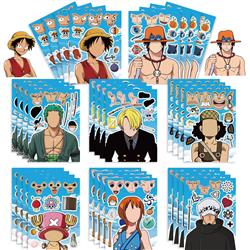 One piece anime DIY sticker price for 16 pcs