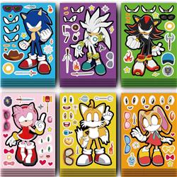 Sonic anime DIY sticker price for 12 pcs