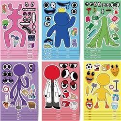 rainbow friends anime DIY sticker price for 12 pcs