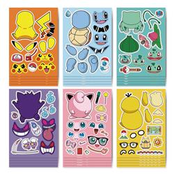 Pokemon anime DIY sticker price for 12 pcs