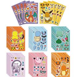 Pokemon anime DIY sticker price for 16 pcs