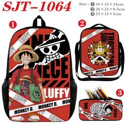 One piece anime Backpack a set