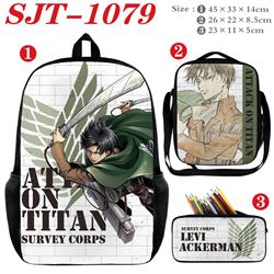 Attack On Titan anime Backpack a set