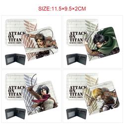 Attack On Titan anime wallet 11.5*9.5*2cm