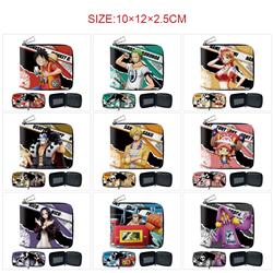 One piece anime wallet 10*12*2.5cm