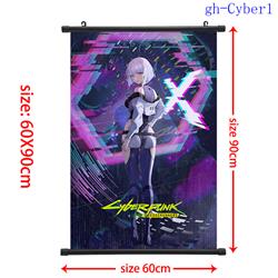 cyberpunk edgerunners anime wallscroll 60*90cm&40*60cm