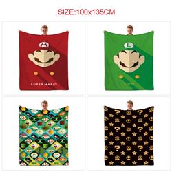 super Mario anime blanket 100*135cm