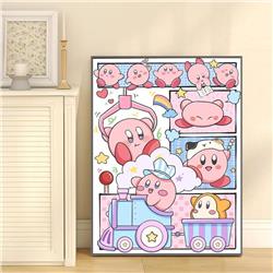 Kirby anime DIY digital oil painting with frame(boxed)40*50cm