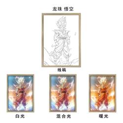 Dragon Ball anime light painting(Large A4 wireless touch lithium battery charging model)