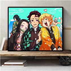 demon slayer kimets anime DIY digital oil painting with frame(boxed)40*50cm
