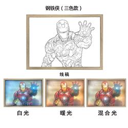 Avengers anime light painting(Large A4 wireless touch lithium battery charging model)