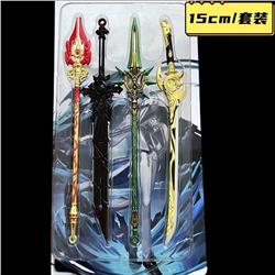 Genshin Impact anime weapon 15cm 3 pcs a set