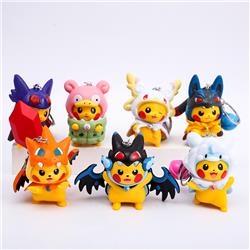 Pokemon anime Keychain price for a set 7.5cm