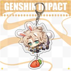Genshin Impact anime keychain