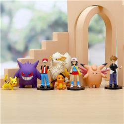 Pokemon anime figure 7cm  8 pcs a set