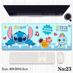 Stitch anime Mouse pad 80*30*0.3cm