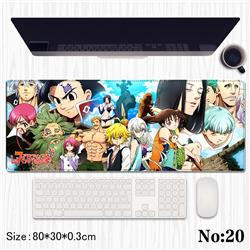 seven deadly sins anime Mouse pad 80*30*0.3cm