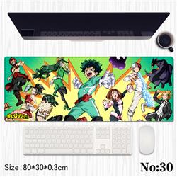 My Hero Academia anime Mouse pad 80*30*0.3cm