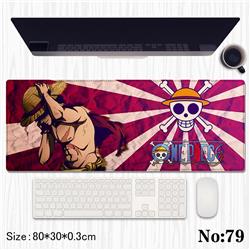 One piece anime Mouse pad 80*30*0.3cm