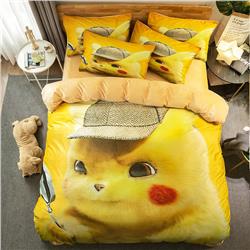 Pokemon anime bedsheet four piece set for autumn and winter 1.5m