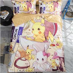 Pokemon anime lce cold quilt four piece set for summer 1.5m/1.8m